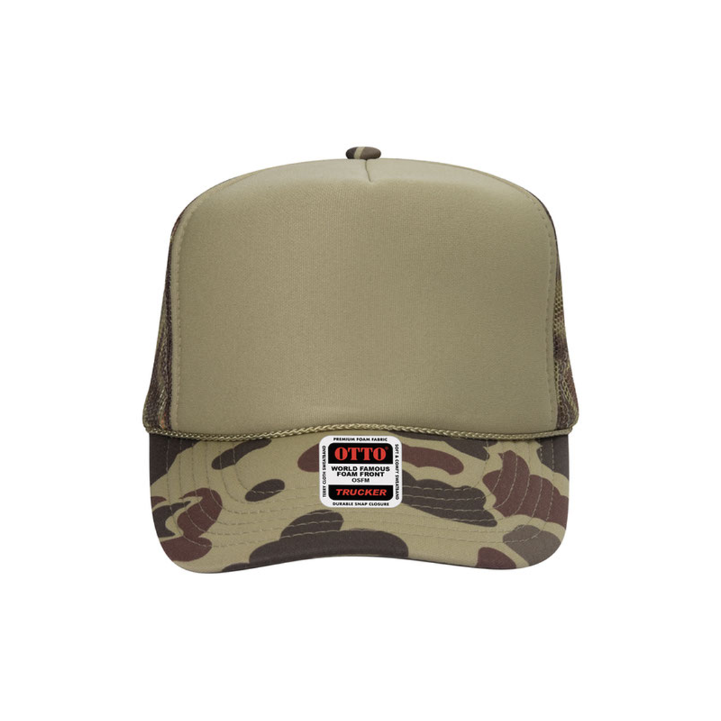 High Profile Mesh Back Foam Trucker Cap