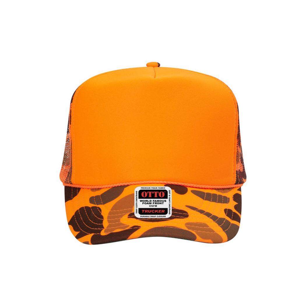 High Profile Mesh Back Foam Trucker Cap