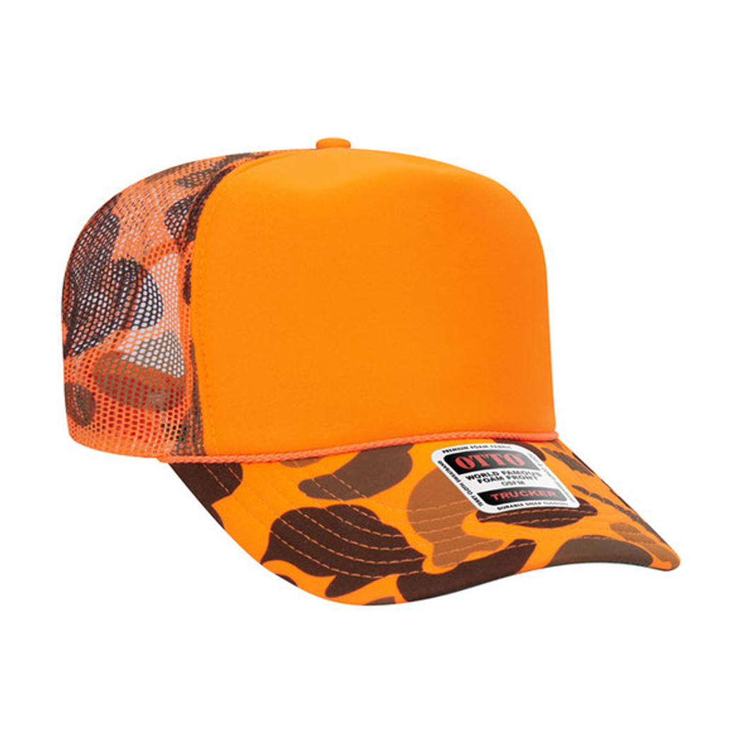 High Profile Mesh Back Foam Trucker Cap