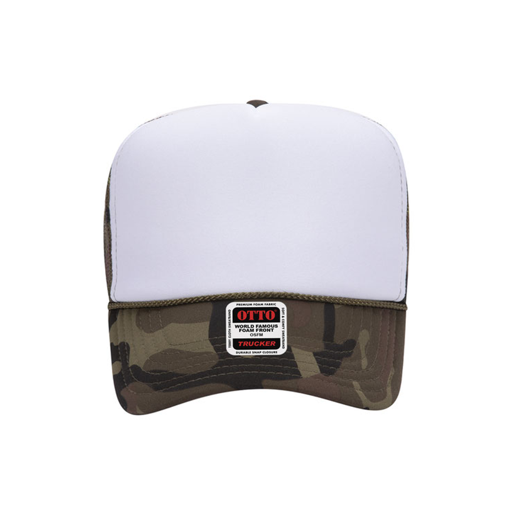 High Profile Mesh Back Foam Trucker Cap