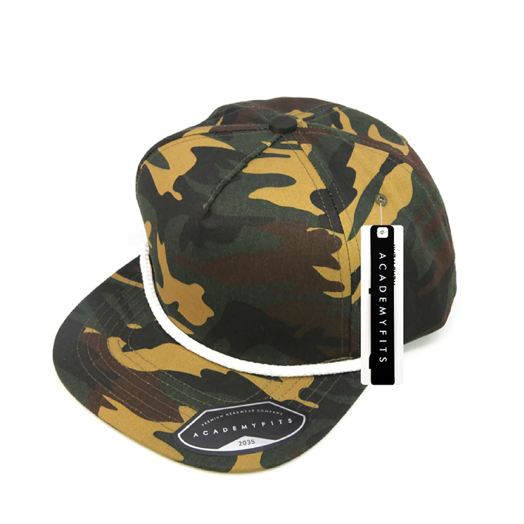 Golf Rope Five Panel Adjustable Snapback