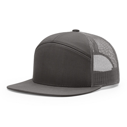 Richardson Seven-Panel Trucker Mesh Snapback Cap