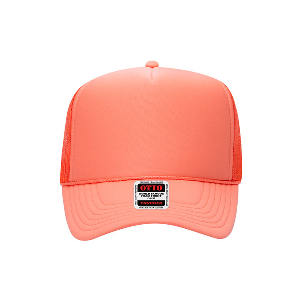 High Profile Mesh Back Foam Trucker Cap