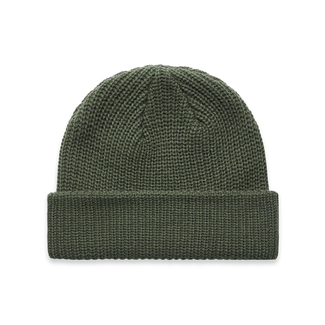 Fisherman Style Ribbed Knit Cable Beanie