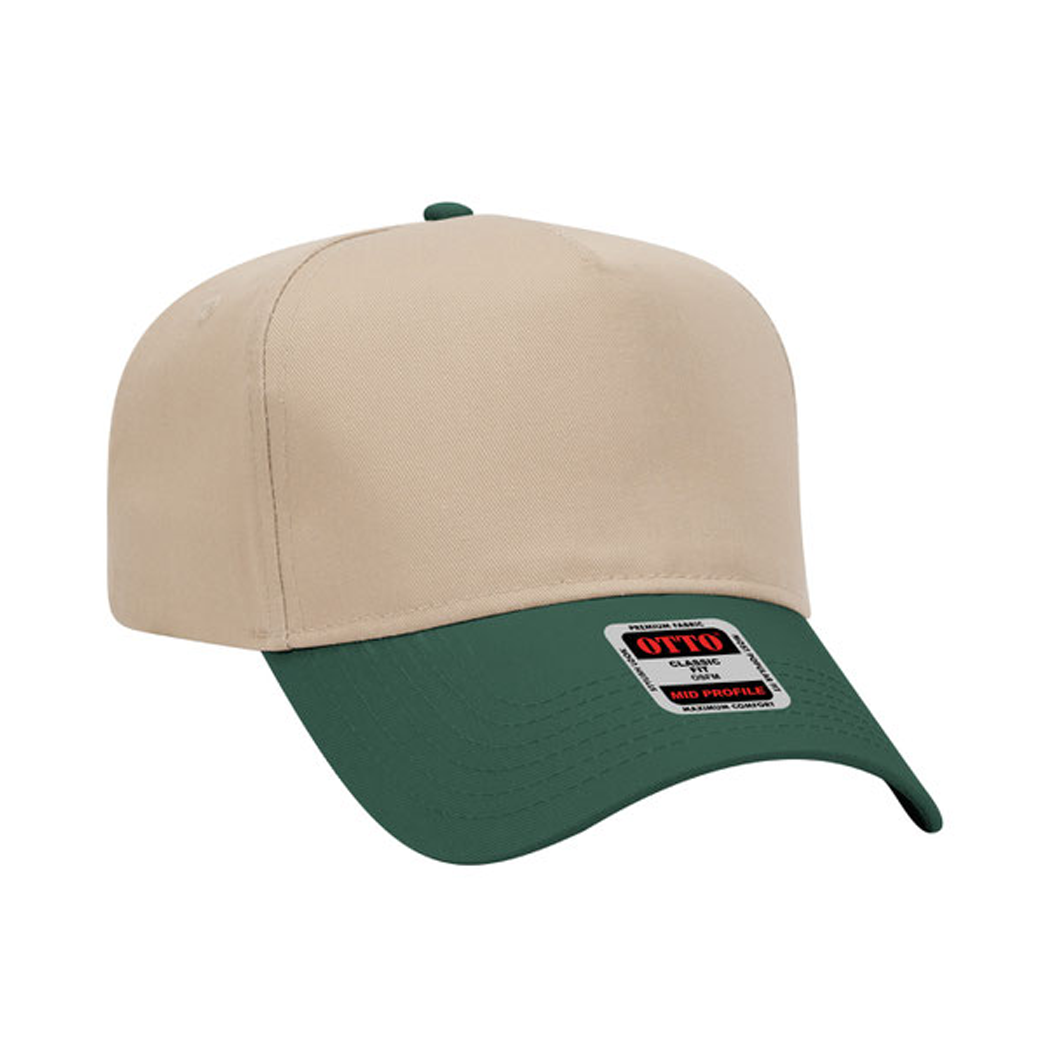 5-Panel Mid Profile Structured Baseball Cap