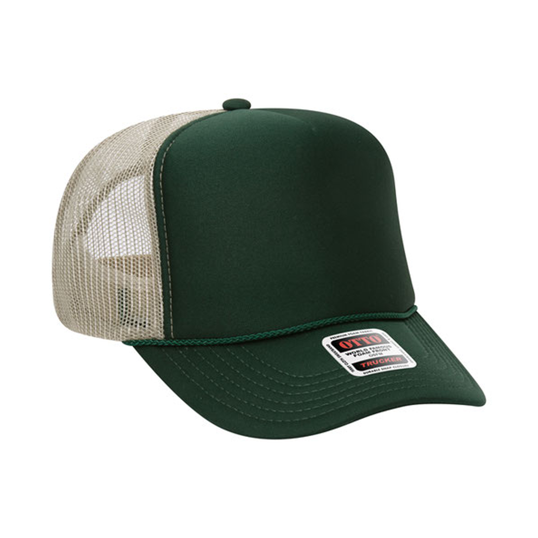 High Profile Mesh Back Foam Trucker Cap