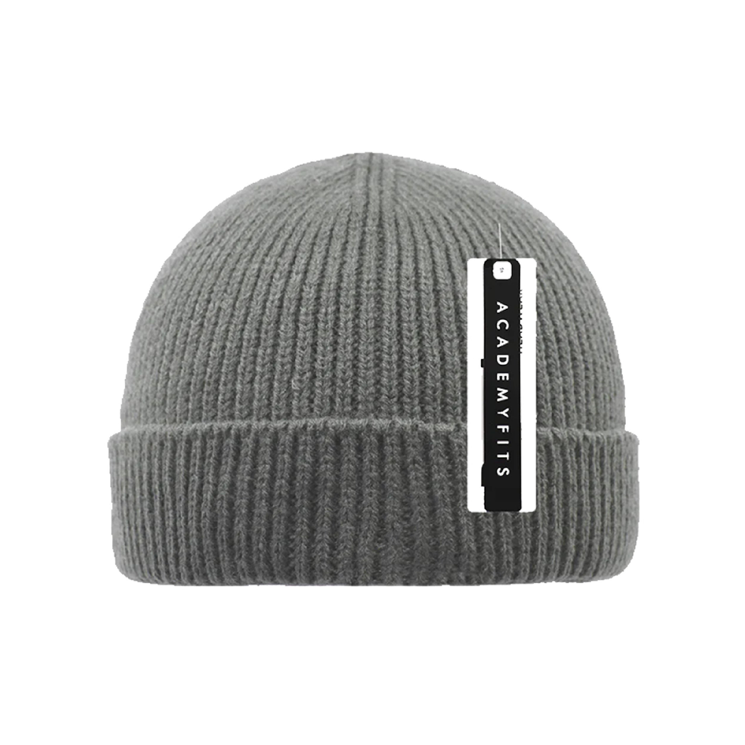 Short Skater Knit Cuffed Beanie