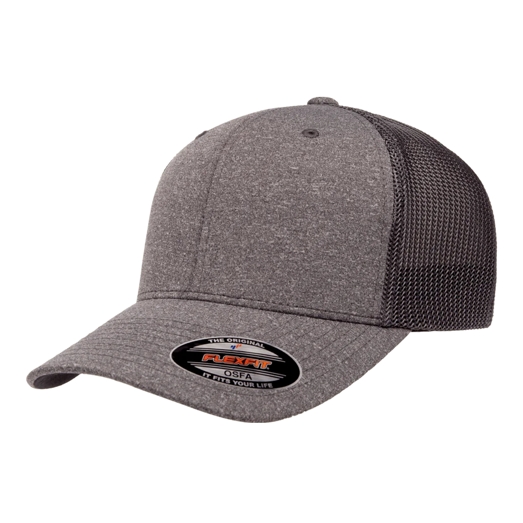 Flexfit Mélange Trucker Mesh Fitted Cap