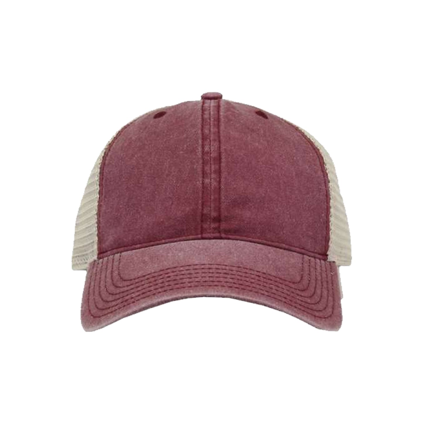 Low Profile Pigment-Dyed Trucker Snap Buckle Closure Cap