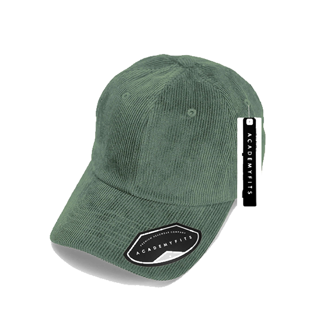 Corduroy Buckle Strapback Dad Hat