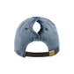 Women's Pattern Undervisor Denim Ponytail Cap