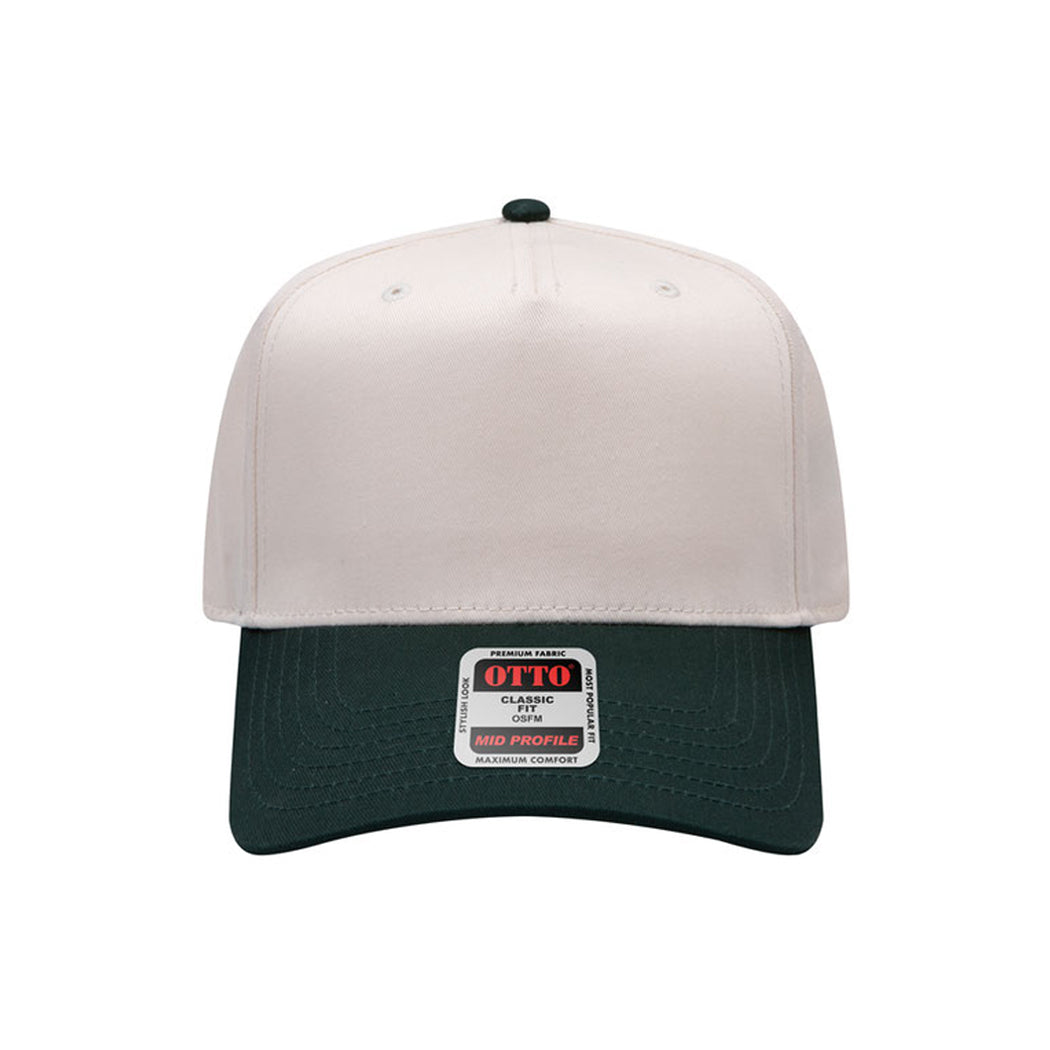 5-Panel Mid Profile Structured Baseball Cap