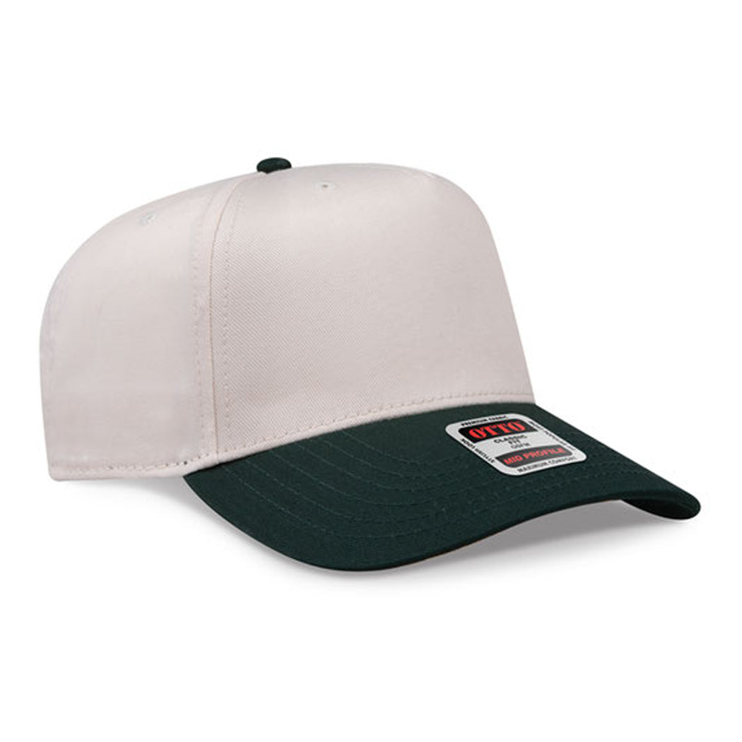5-Panel Mid Profile Structured Baseball Cap