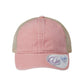 Women's Washed Pattern Undervisor Mesh-Back Ponytail Cap