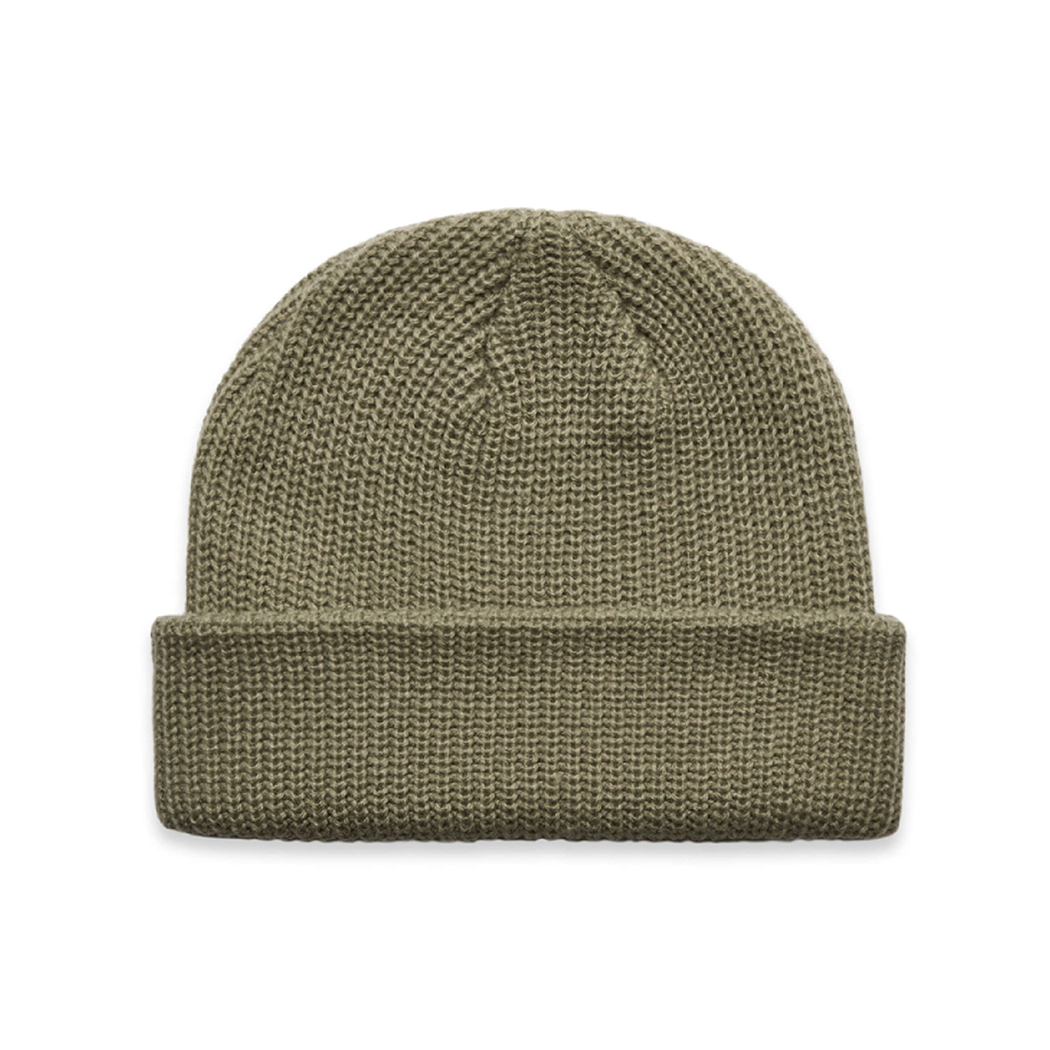 Fisherman Style Ribbed Knit Cable Beanie