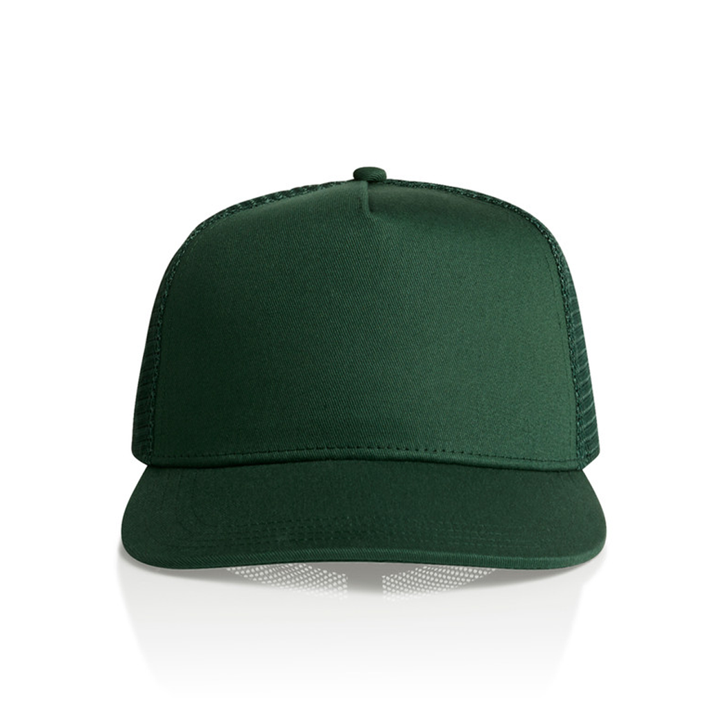 5-Panel Structured Stock Cotton Trucker Mesh Cap