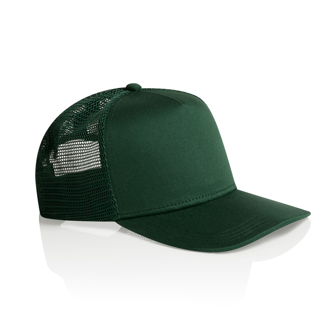 5-Panel Structured Stock Cotton Trucker Cap