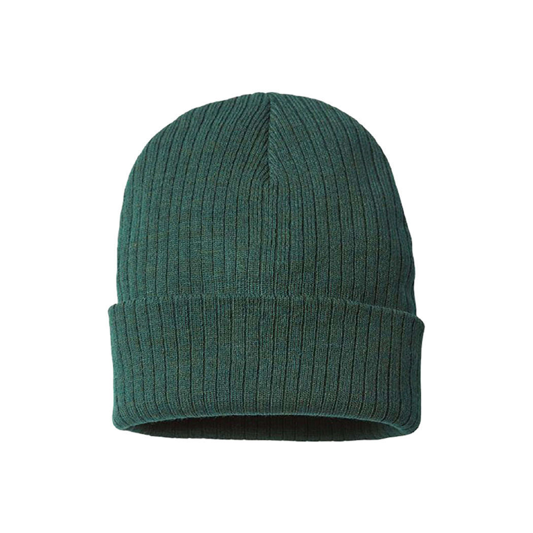 Sustainable Narrow Rib Knit Cuffed Beanie