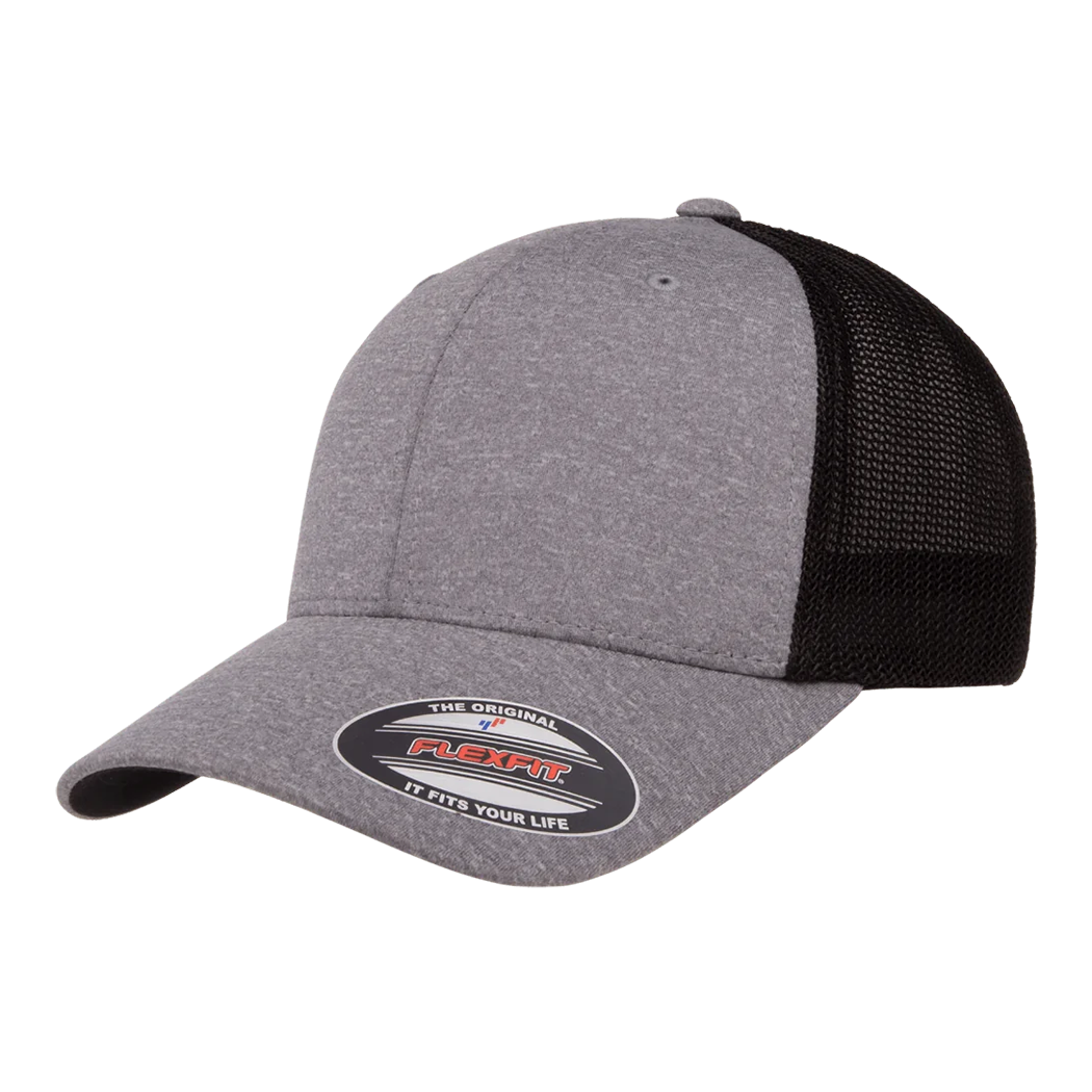 Flexfit Mélange Trucker Mesh Fitted Cap