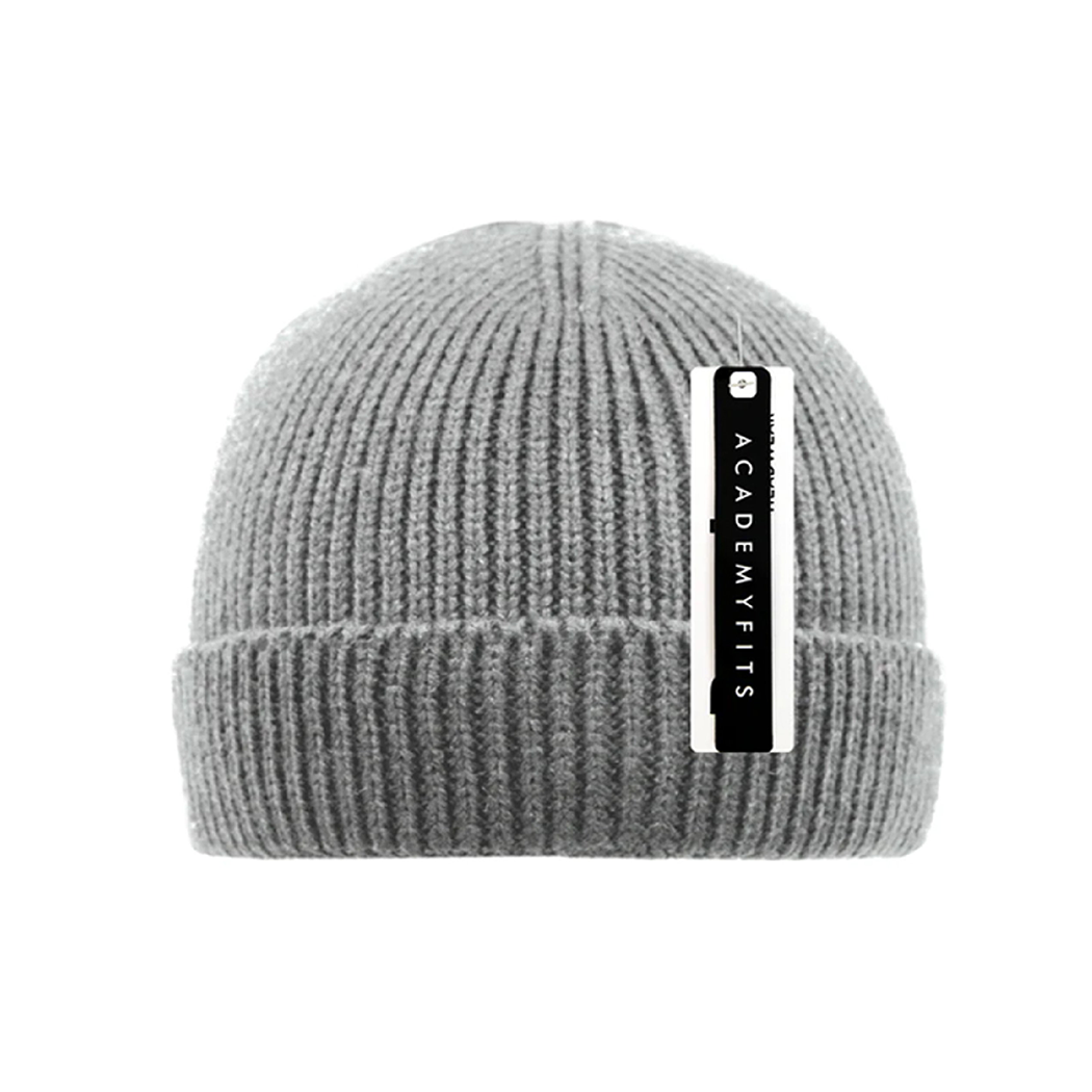 Short Skater Knit Cuffed Beanie