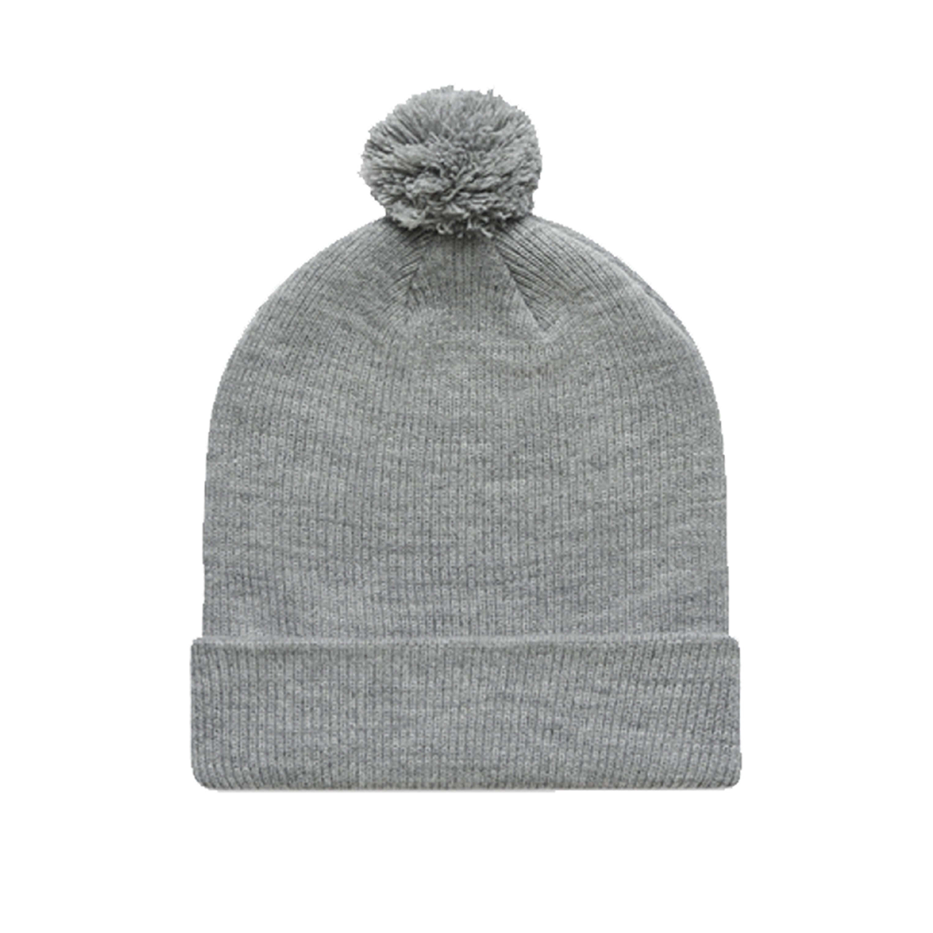 Double Layer Knit Pom Pom Beanie