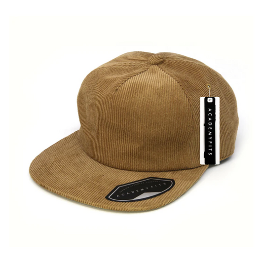 Corduroy Buckle Strapback Hat