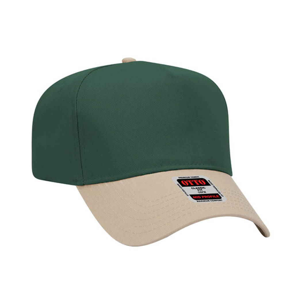 5-Panel Mid Profile Structured Baseball Cap