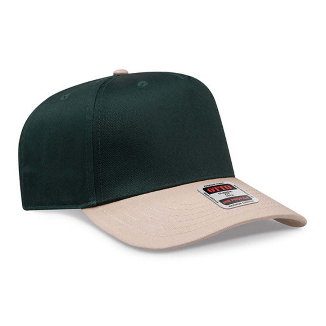 5-Panel Mid Profile Structured Baseball Cap