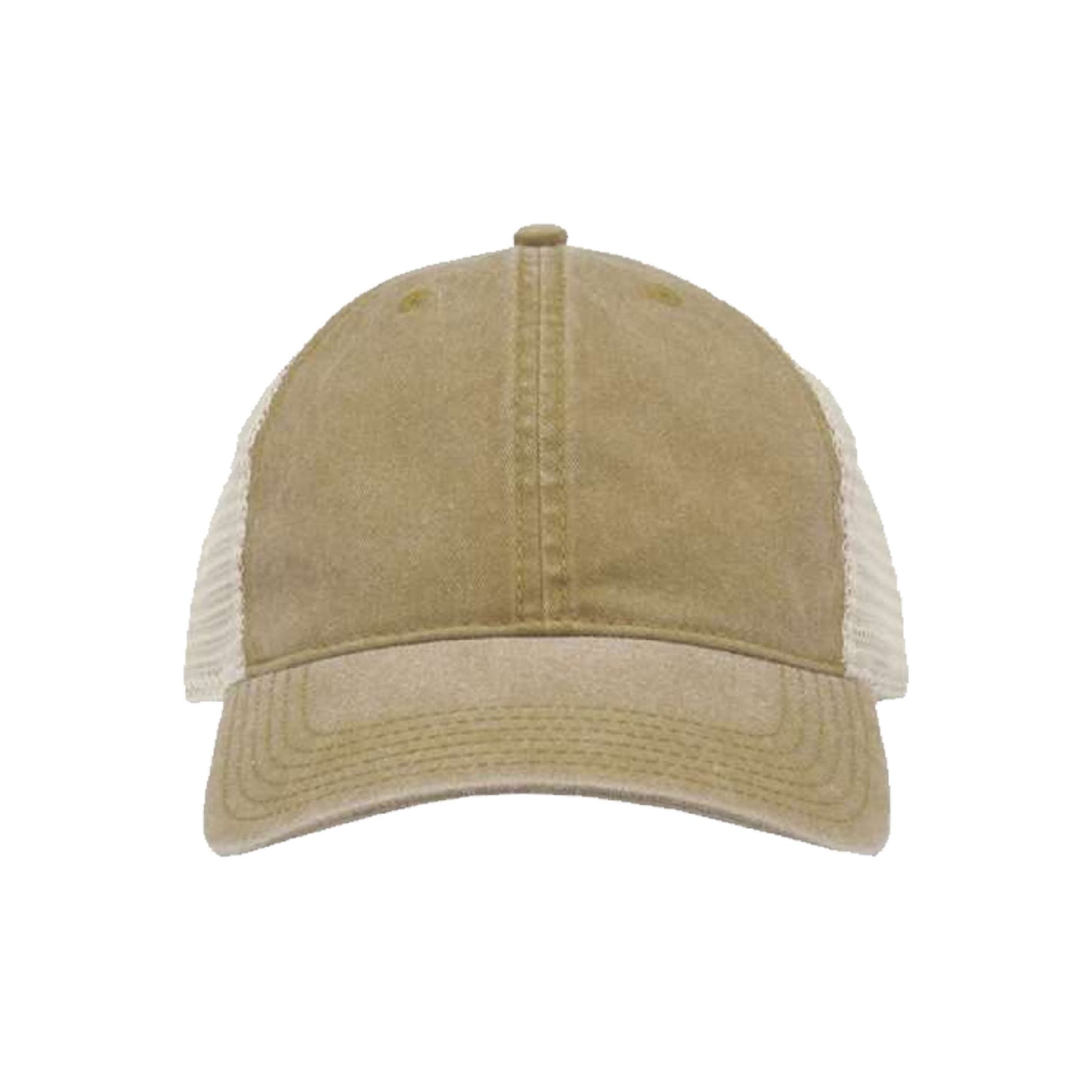 Low Profile Pigment-Dyed Trucker Snap Buckle Closure Cap