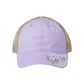 Women's Washed Pattern Undervisor Mesh-Back Ponytail Cap