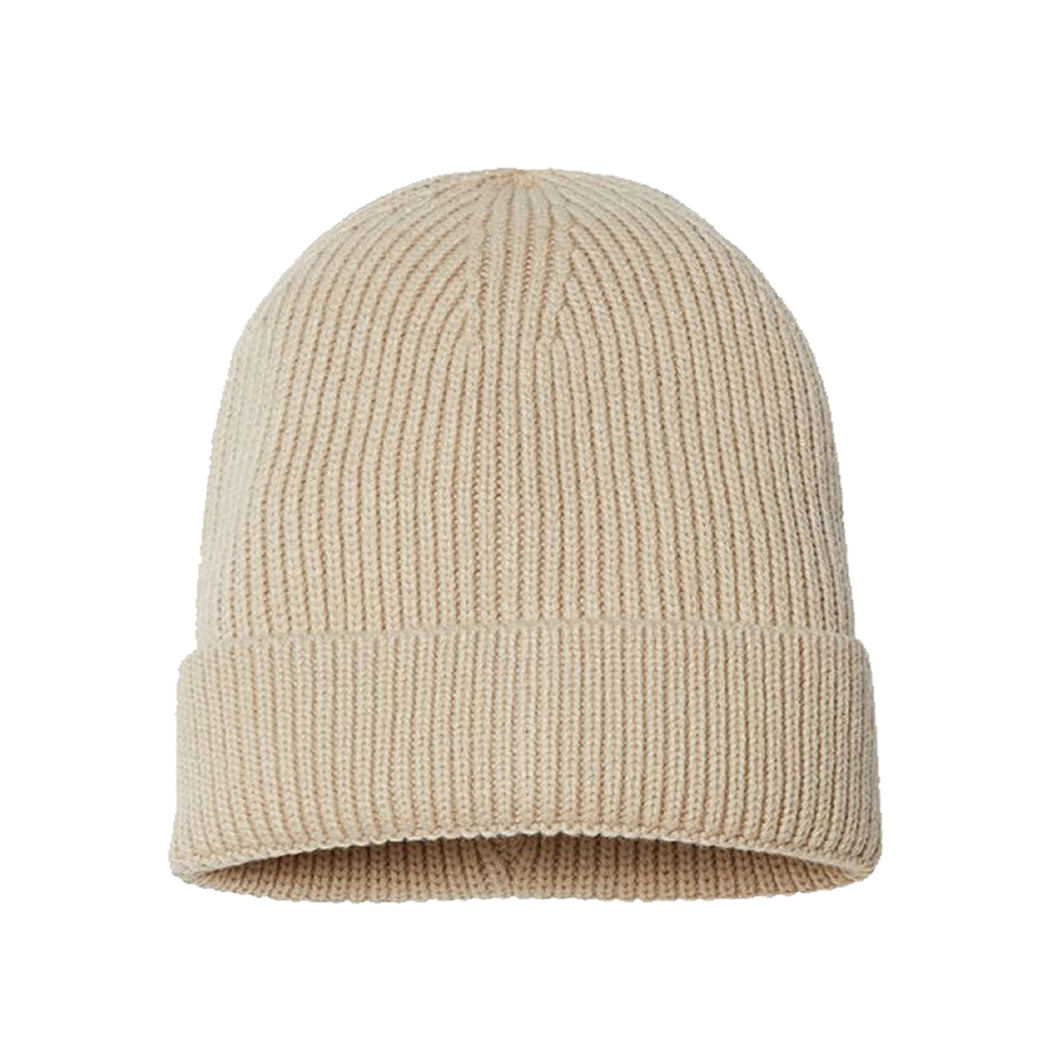 Sustainable Fine Rib Cuffed Beanie