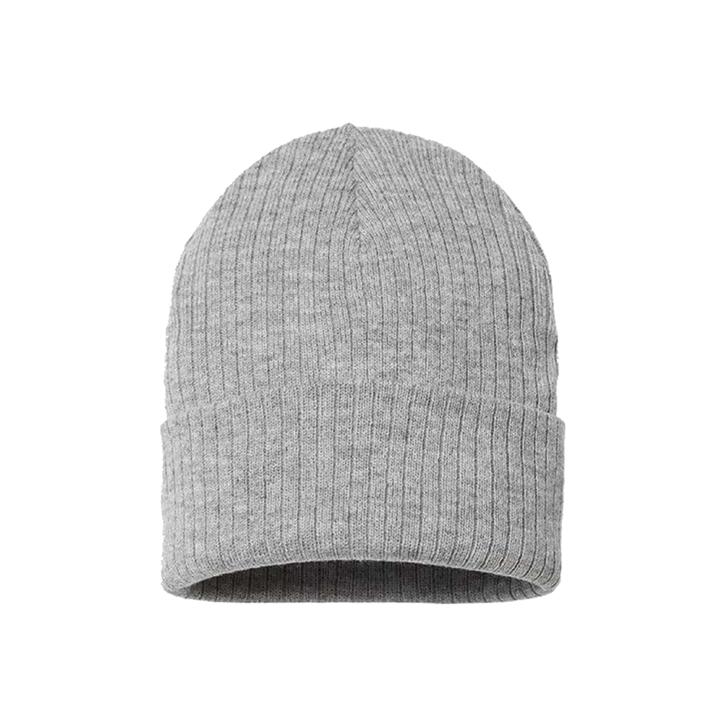 Sustainable Narrow Rib Knit Cuffed Beanie