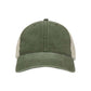 Low Profile Pigment-Dyed Trucker Snap Buckle Closure Cap