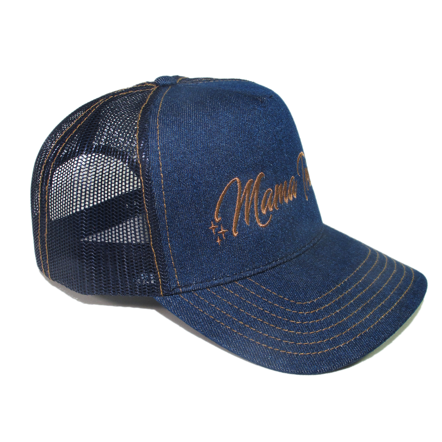 Mama Tried Denim Trucker Hat