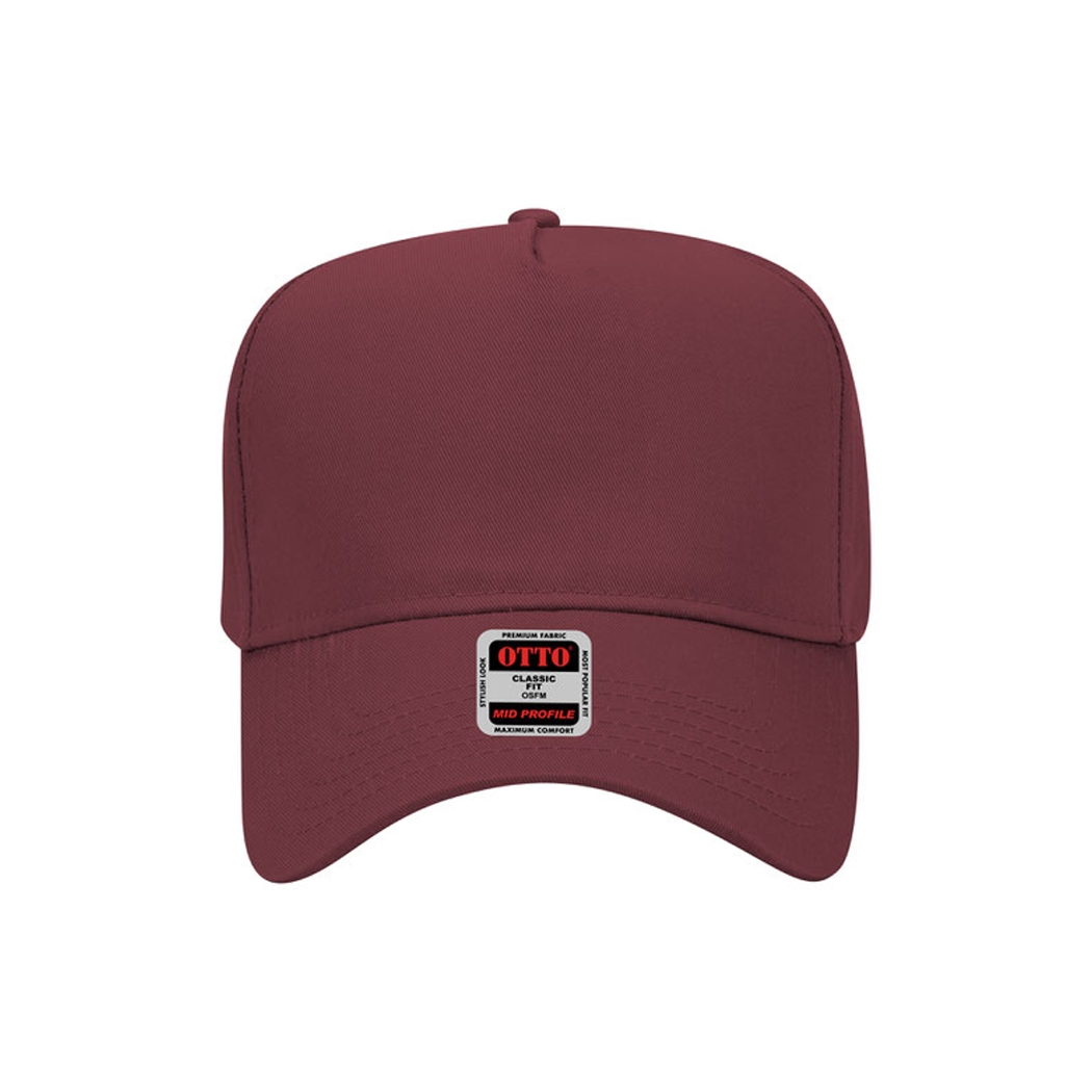 5-Panel Mid Profile Structured Baseball Cap