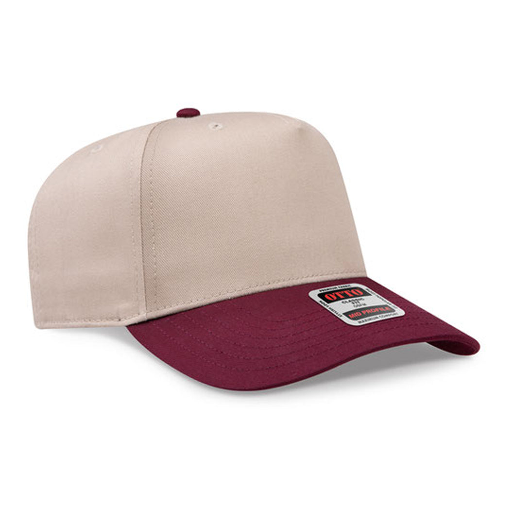 5-Panel Mid Profile Structured Baseball Cap