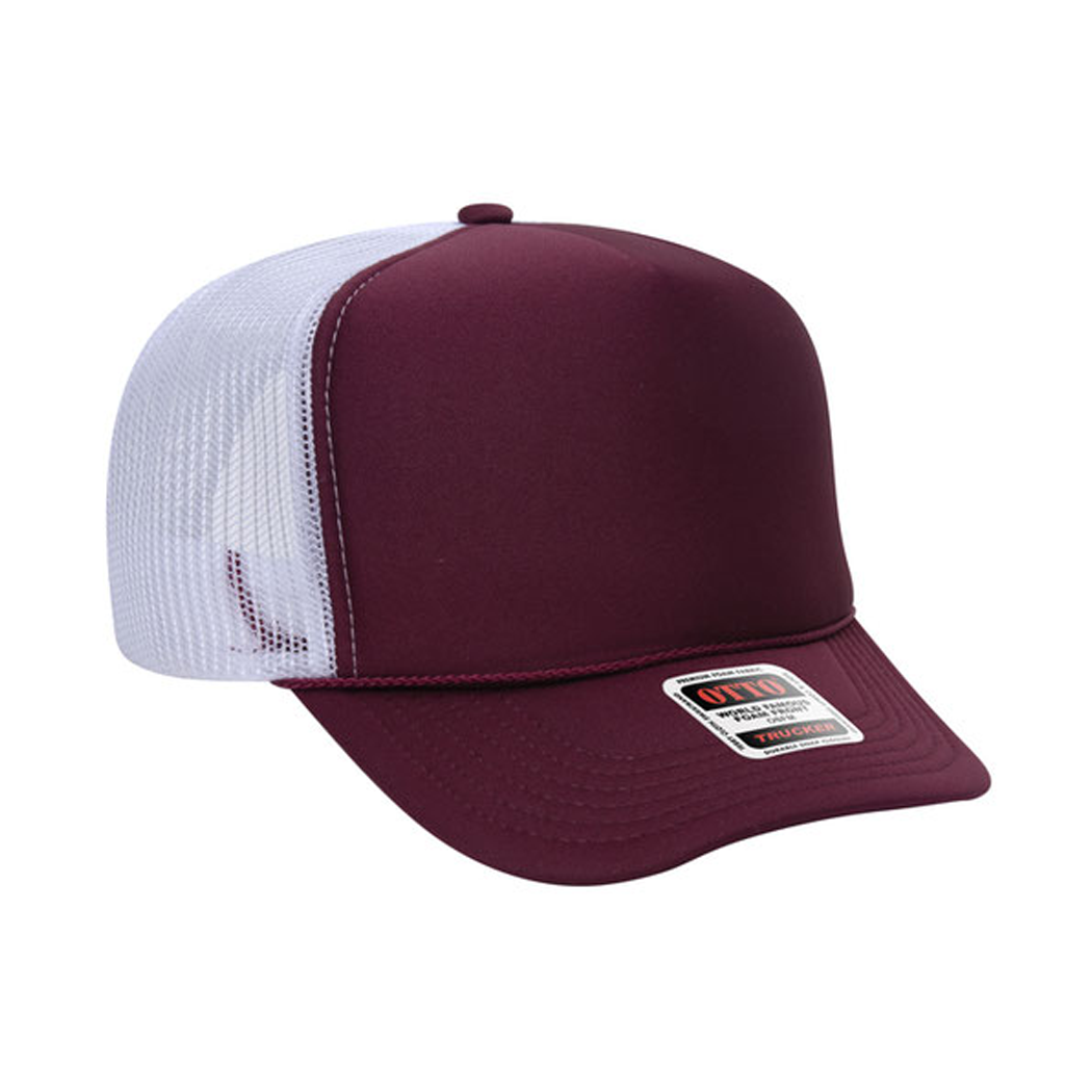 High Profile Mesh Back Foam Trucker Cap