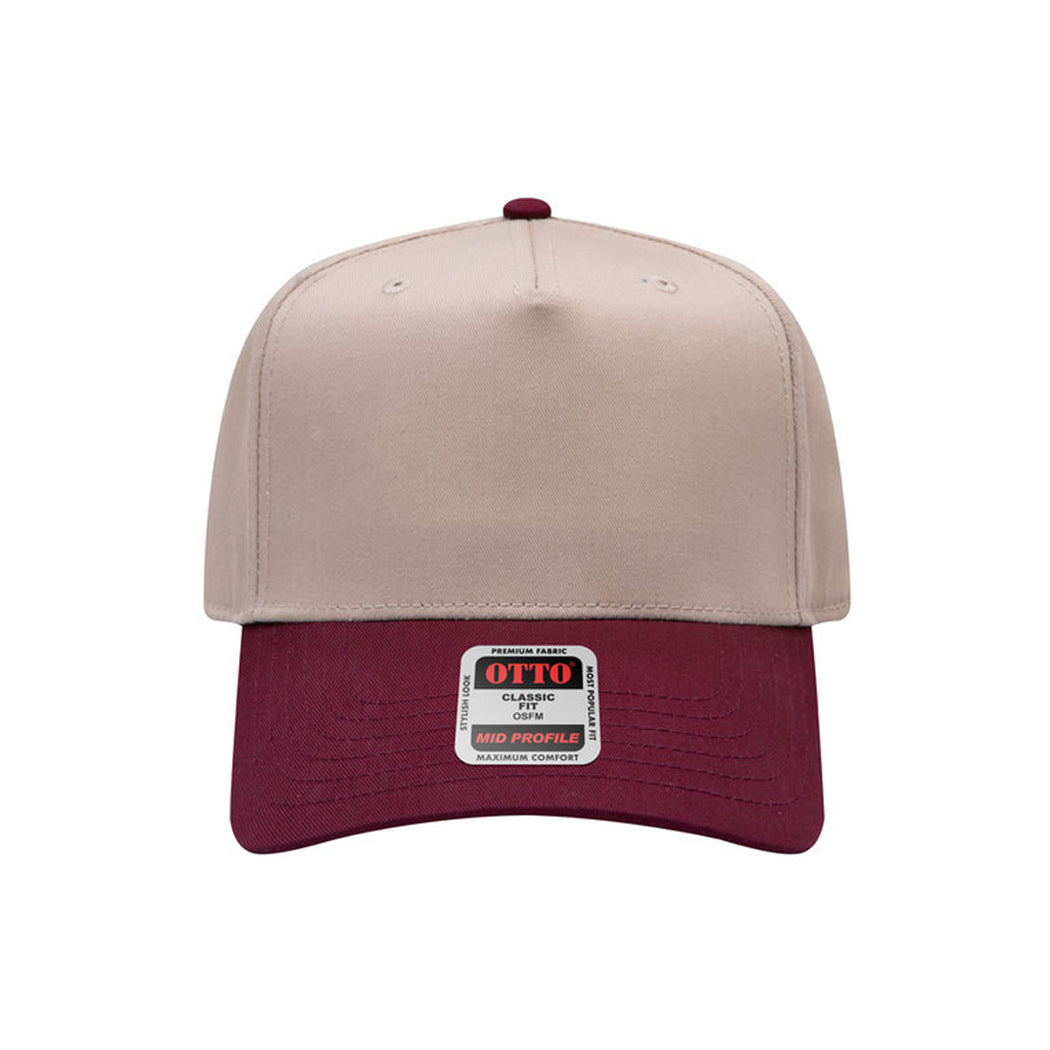 5-Panel Mid Profile Structured Baseball Cap