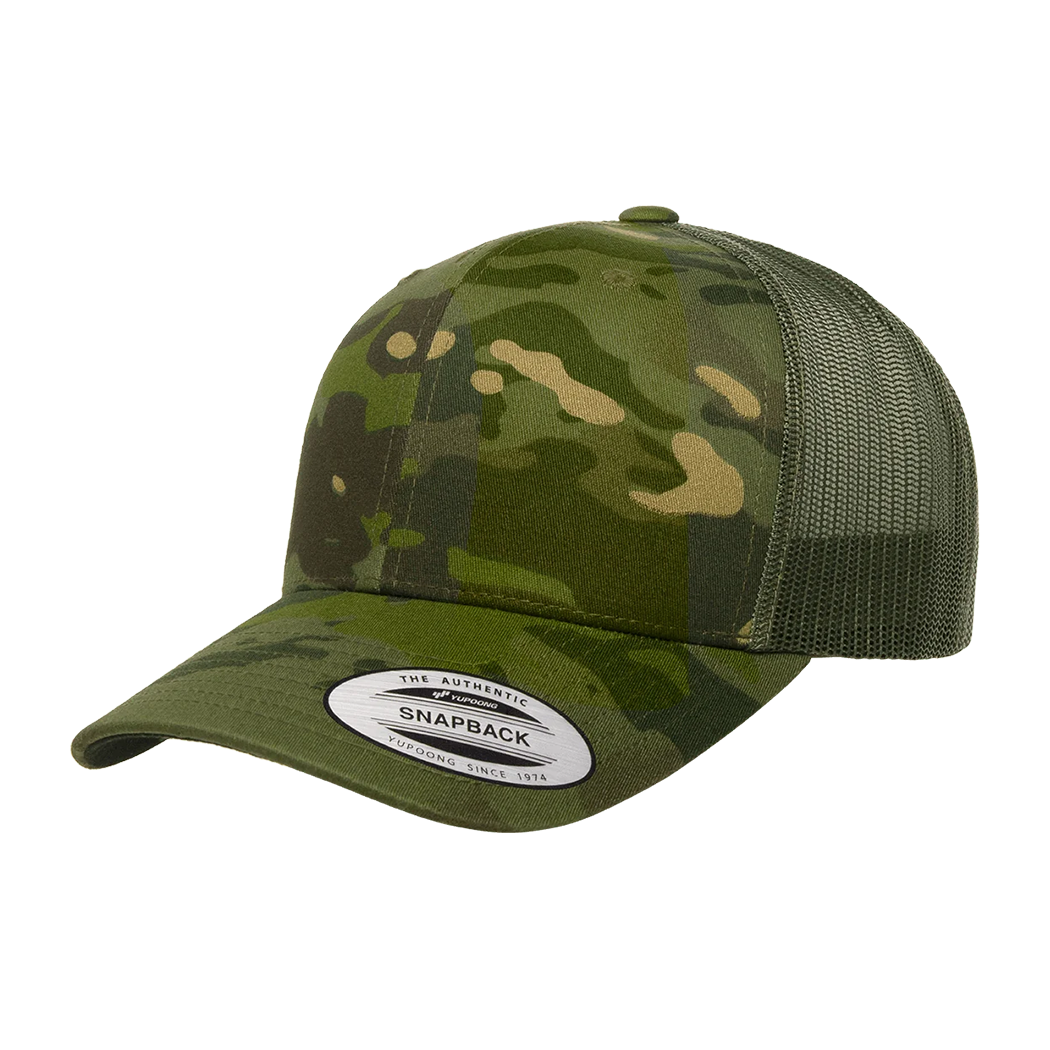 Flexfit Yupoong Classics Multicam Retro Trucker Cap