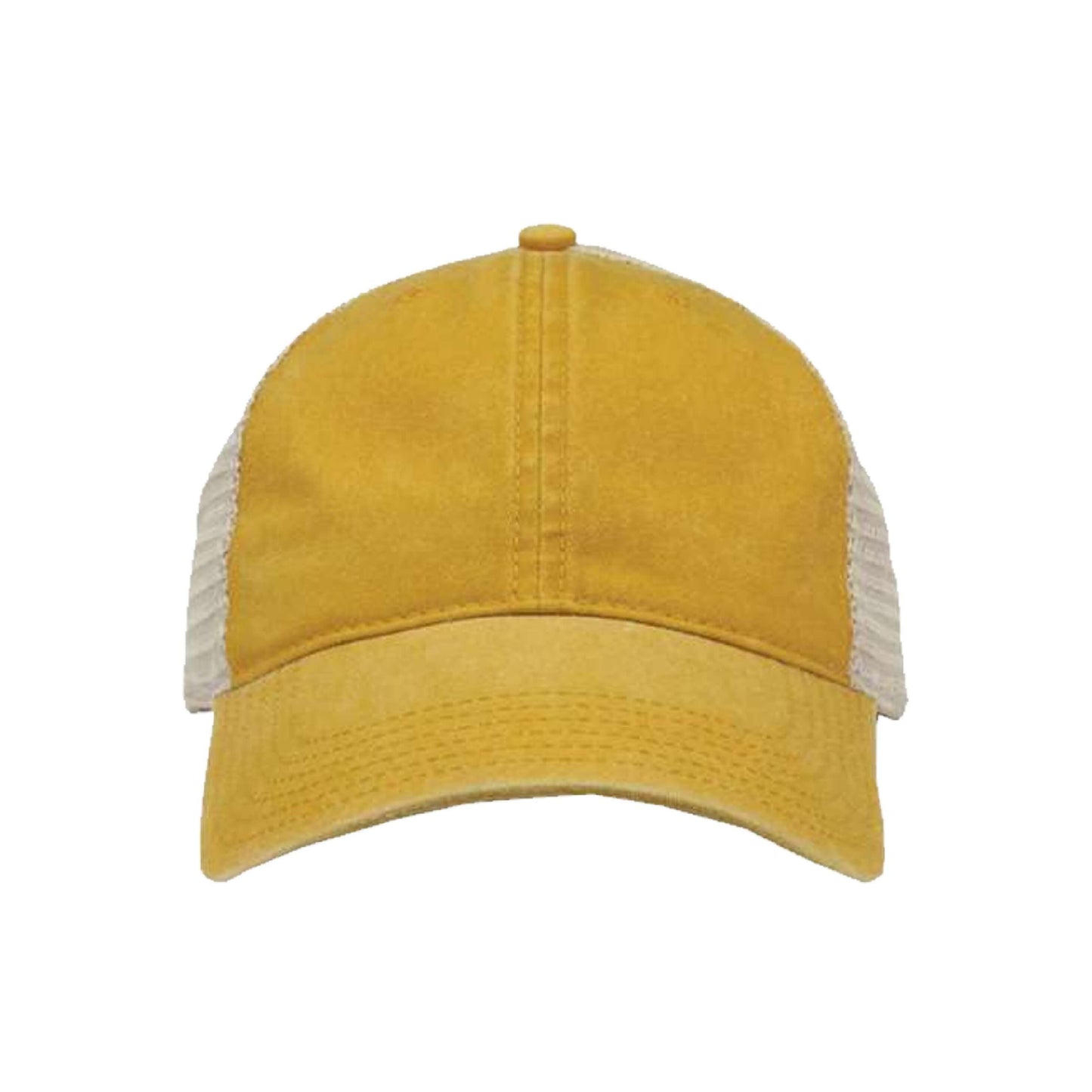 Low Profile Pigment-Dyed Trucker Snap Buckle Closure Cap