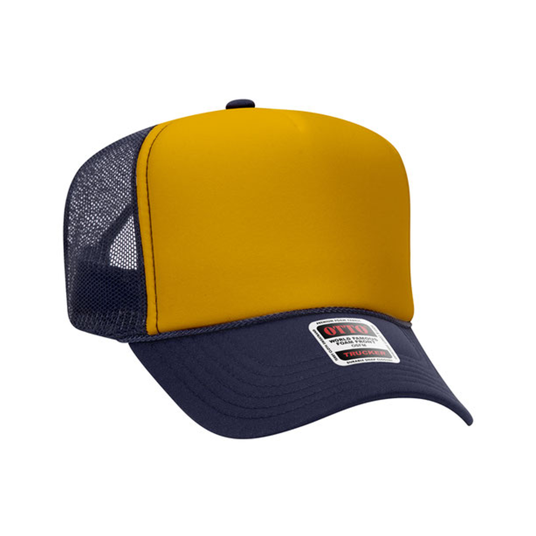 High Profile Mesh Back Foam Trucker Cap