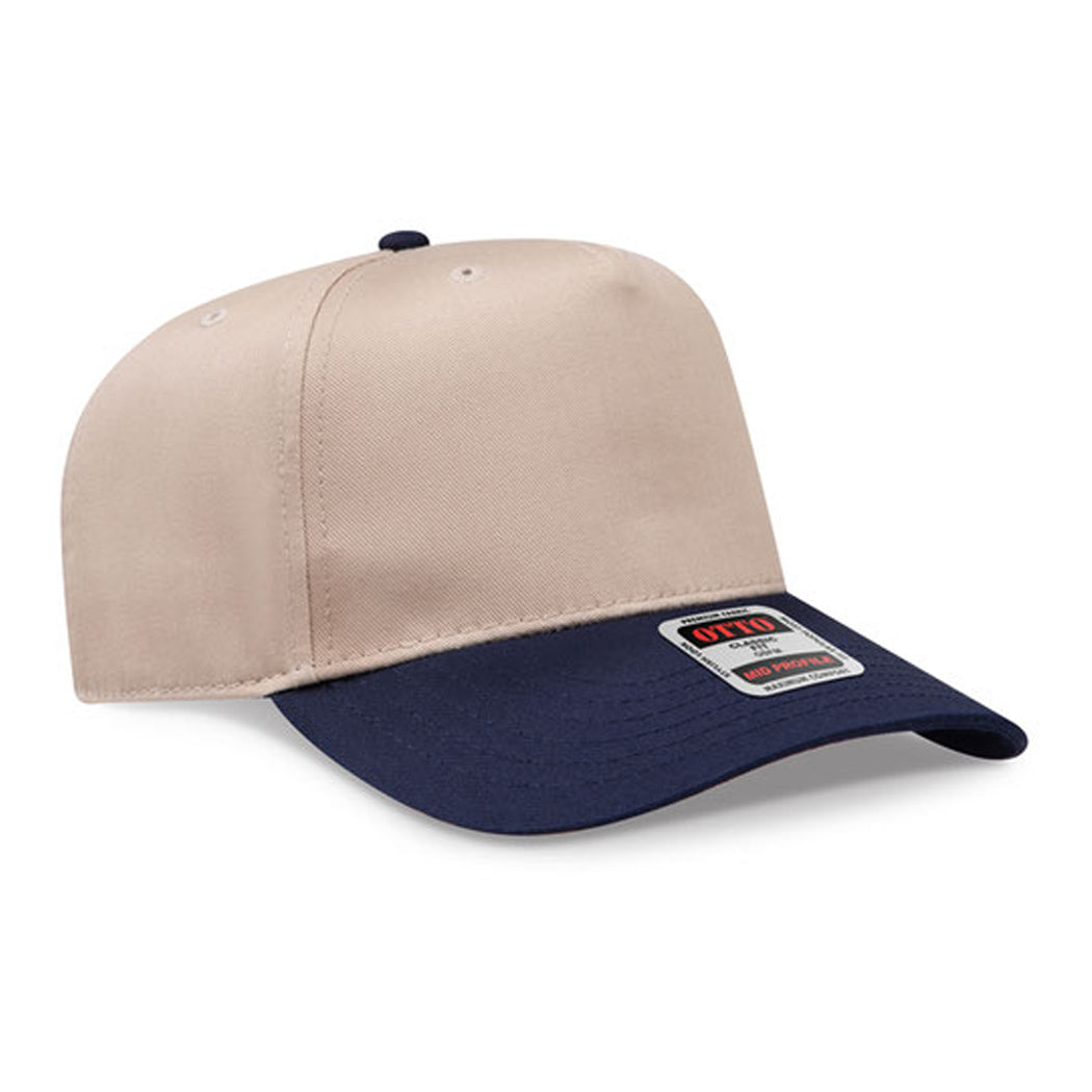 5-Panel Mid Profile Structured Baseball Cap