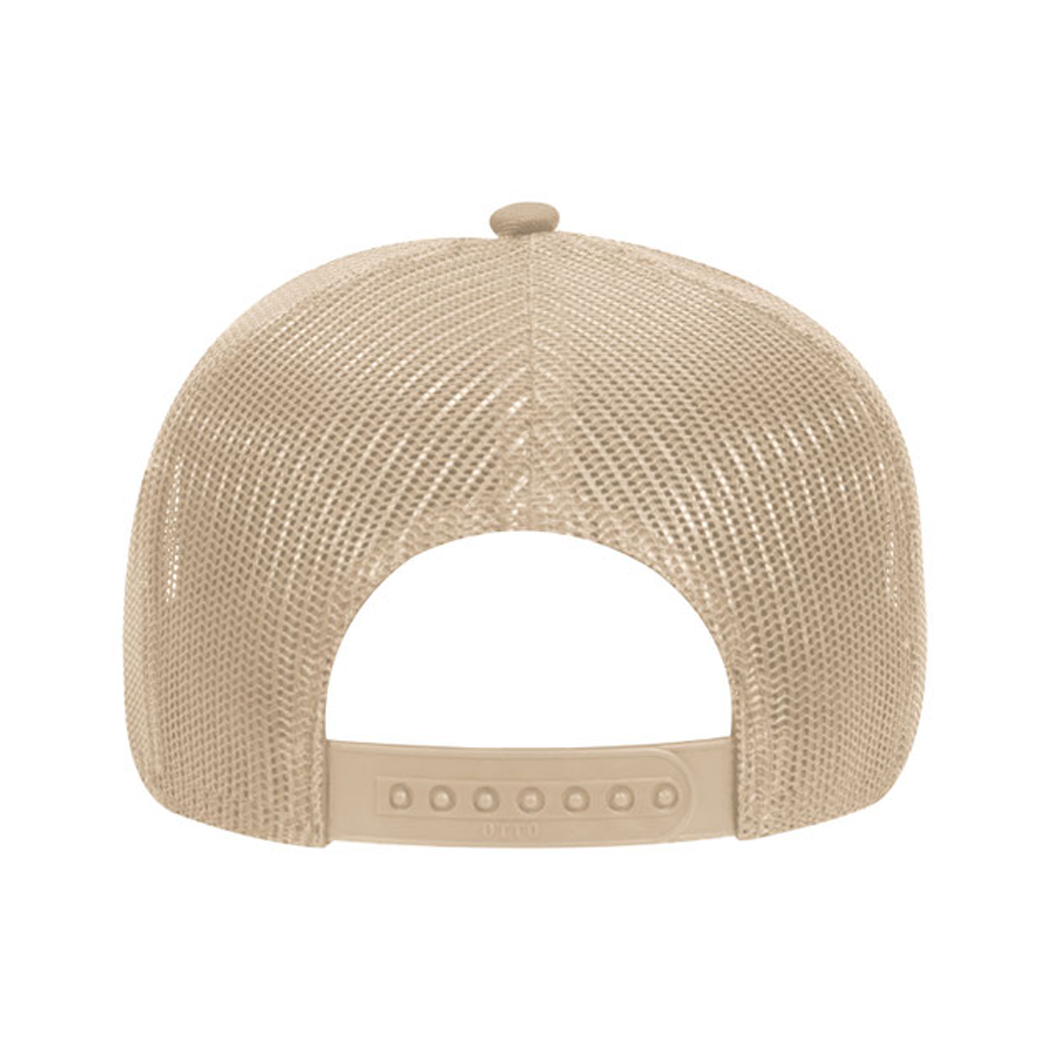 5 Panel Mid Profile Mesh Back Structured Trucker Hat