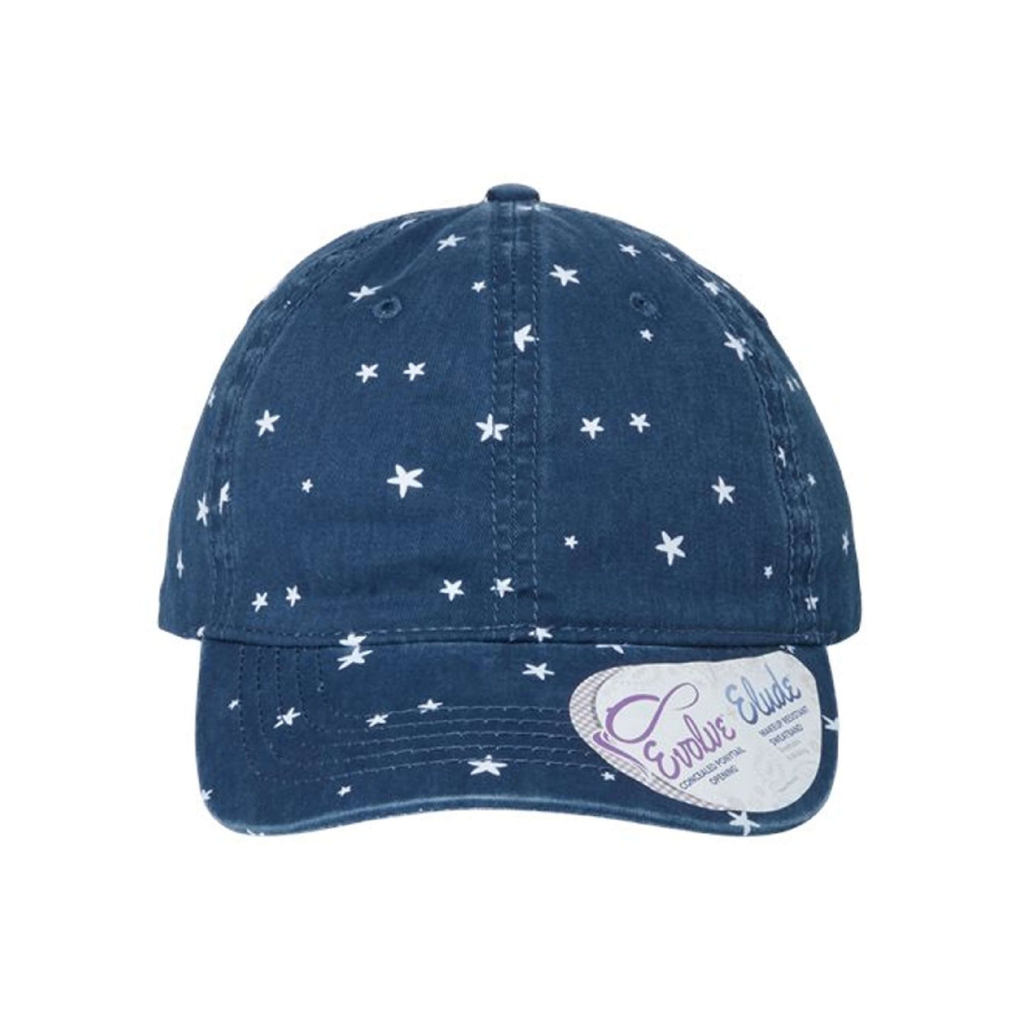 Women's Garment-Washed Fashion Print Ponytail Cap