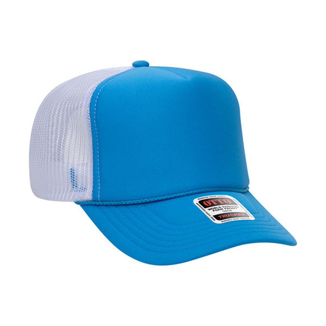 High Profile Mesh Back Foam Trucker Cap