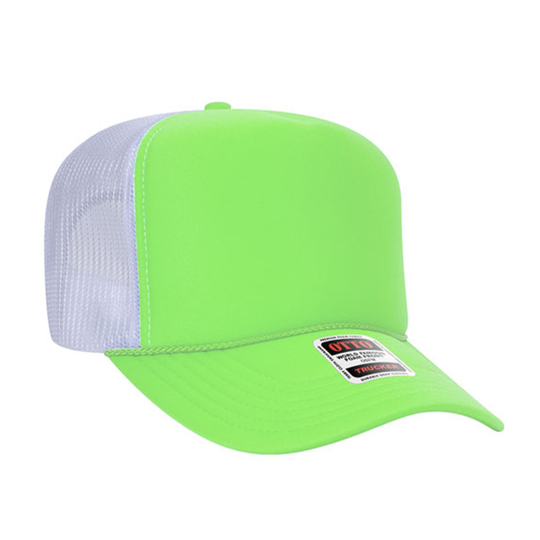 High Profile Mesh Back Foam Trucker Cap