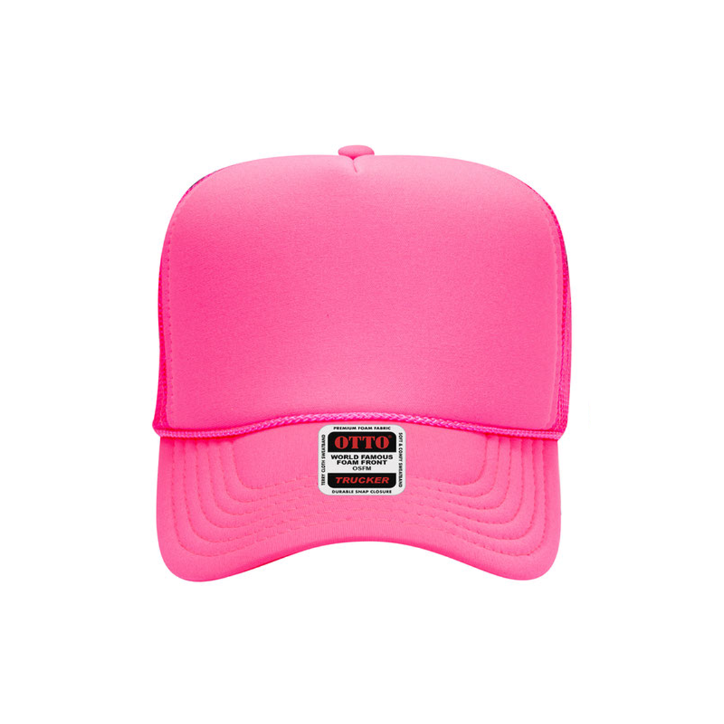 High Profile Mesh Back Foam Trucker Cap