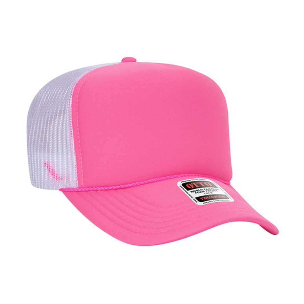 High Profile Mesh Back Foam Trucker Cap