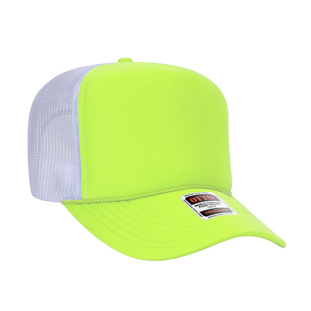 High Profile Mesh Back Foam Trucker Cap