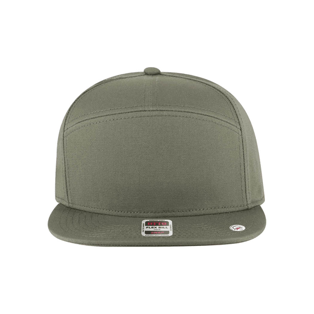 7 Panel Mid Profile Snapback Camper Hat